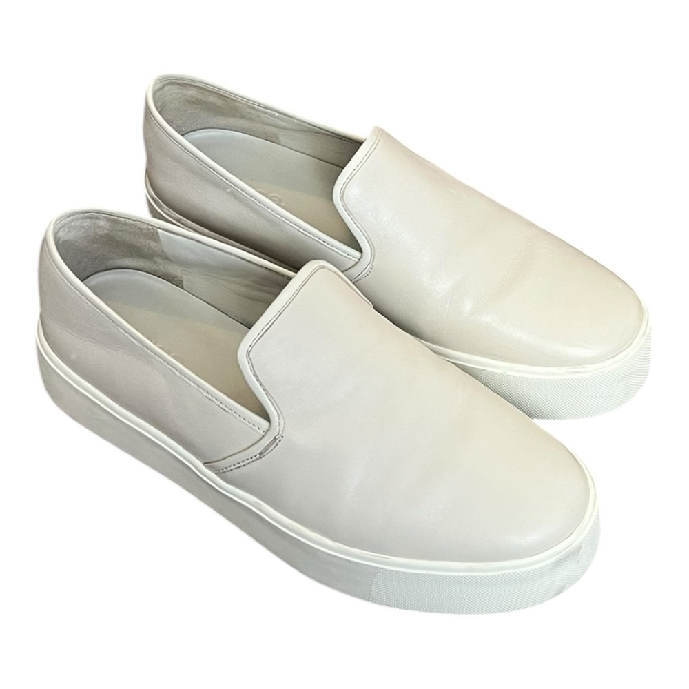 VINCE Brenden-b Women's Slip-on Shoes Size 7.5 EUR 37.5 Platform Neutral Flats